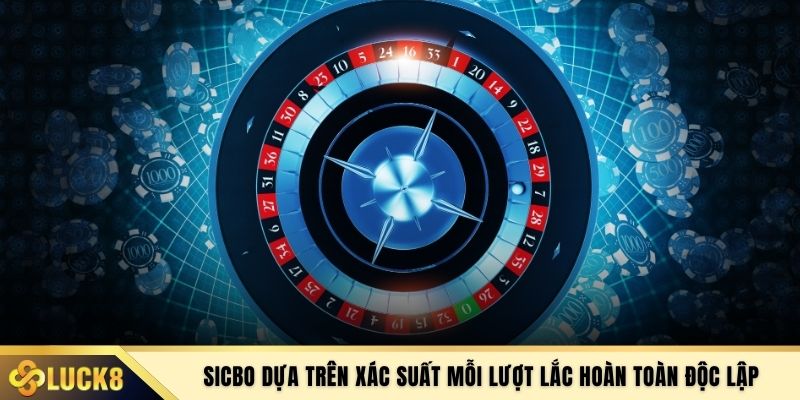 Sicbo dựa trên xác suất mỗi lượt lắc hoàn toàn độc lập
